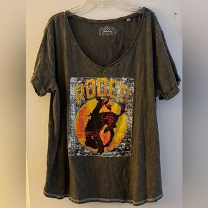 Fun graphic rodeo T-shirt